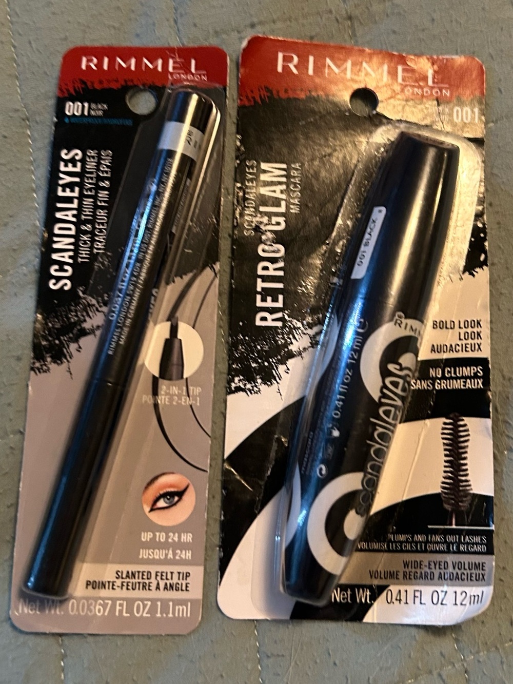 Rimmel London Scandaleyes Black Thick & Thin Eyeliner & Black Retro Glam Mascara